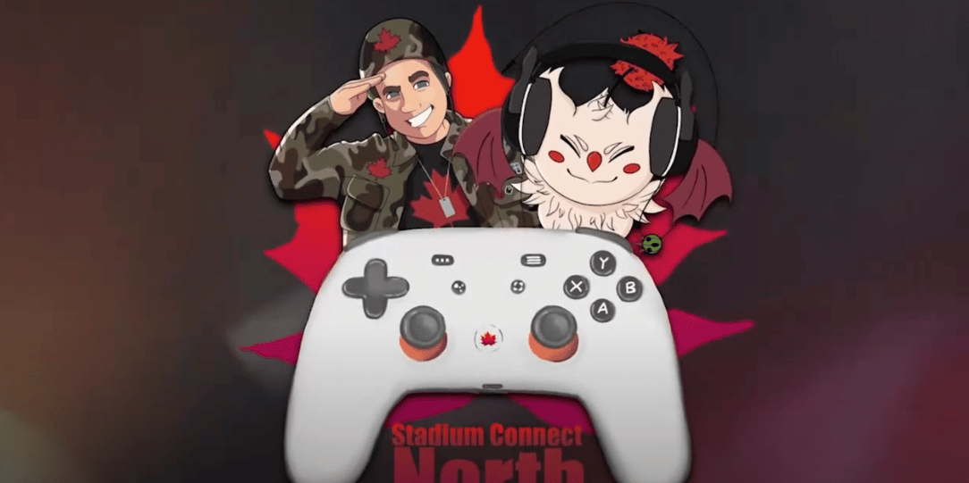 A gaming controller featuring cartoon characters, including one saluting in camouflage and another wearing a headset and costume, perfect for diving into the world of cloud gaming.