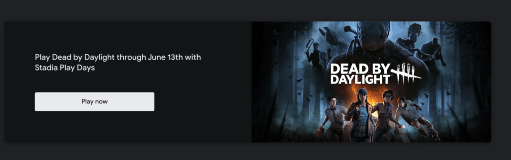 Dead By Daylight Free to Play on Stadia