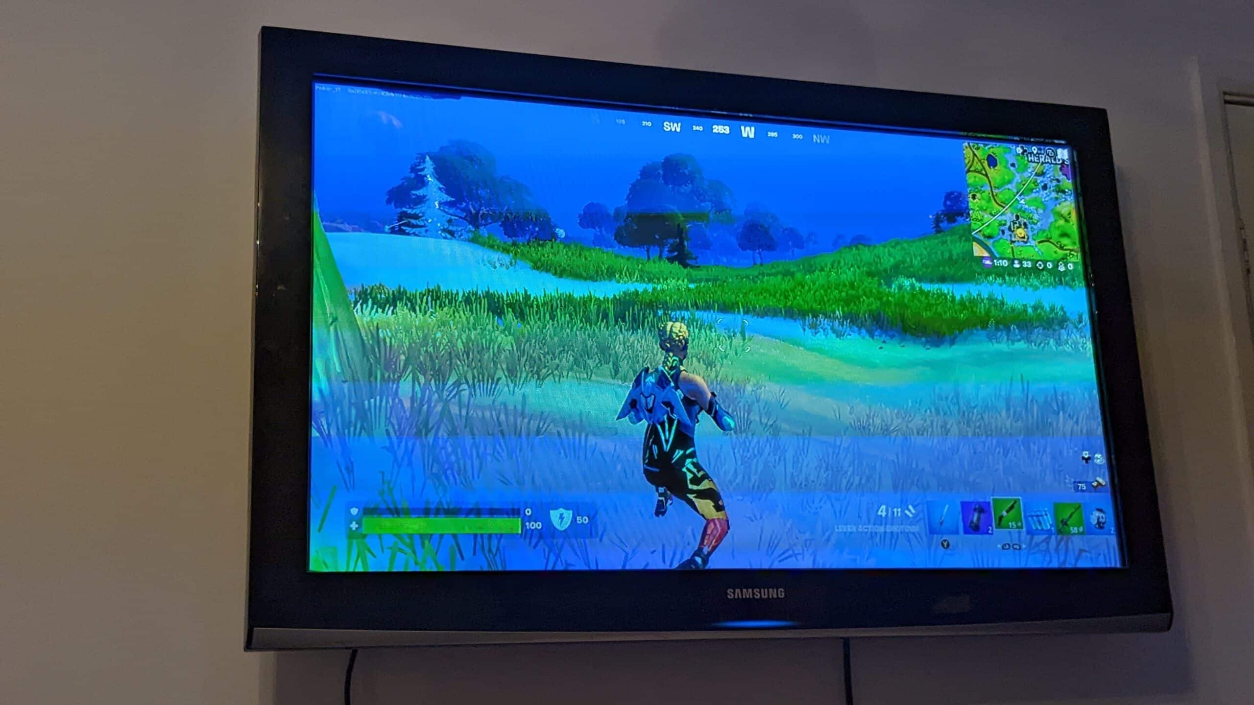 Playing Fortnite on GeForce NOW with an NVIDIA Shield TV