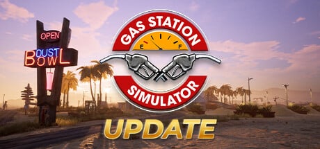 Gas Station Simulator game banner - find out how to play with cloud gaming