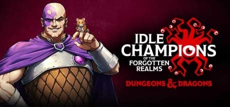 Idle Champions of the Forgotten Realms game banner - find out how to play with cloud gaming