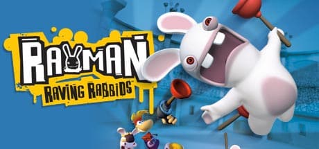 Rayman Raving Rabbids game banner - find out how to play with cloud gaming