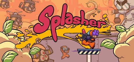 Splasher game banner - find out how to play with cloud gaming