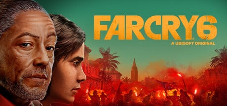 Far Cry 6 game banner - find out how to play with cloud gaming