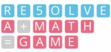 RESOLVE: a math game game banner