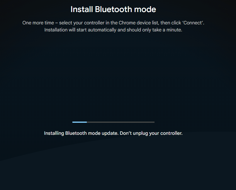 Stadia Controller Bluetooth Unlock Tool Step 8 Installing Bluetooth Mode