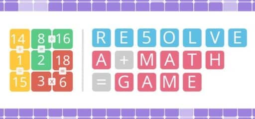RESOLVE: a math game game banner - find where to play in the cloud