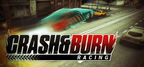 Crash and Burn Racing game banner