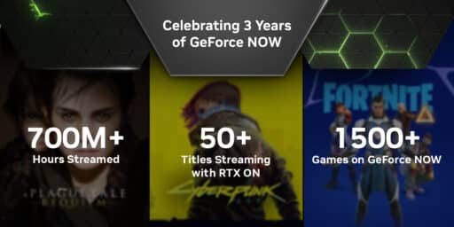GeForce NOW has streamed over 700 Million hours and has over 1500 games in its catalog
