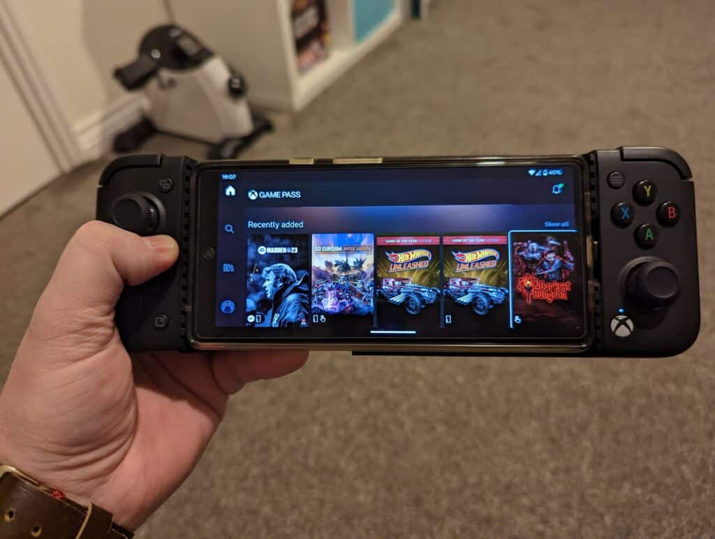 GameSir X2-Pro with the Game pass app open