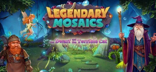 Legendary Mosaics: The Dwarf and the Terrible Cat game banner
