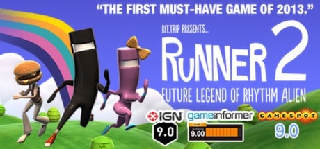 BIT.TRIP Presents... Runner2: Future Legend of Rhythm Alien game banner