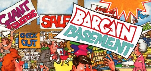 Bargain Basement game banner - find where to play in the cloud
