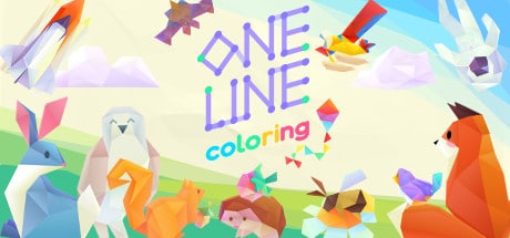 One Line Coloring game banner