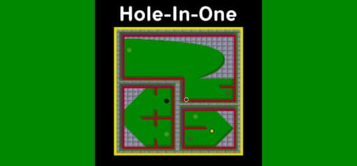 Hole in One Miniature Golf game banner - find where to play in the cloud