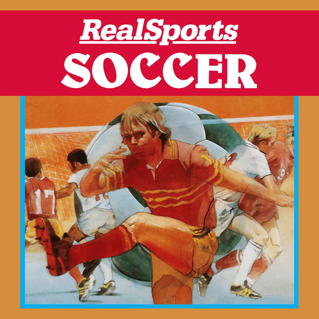 Jeu Atari 2600 Football Realsports Soccer - Version PAL Loose, étiquette Abîmée