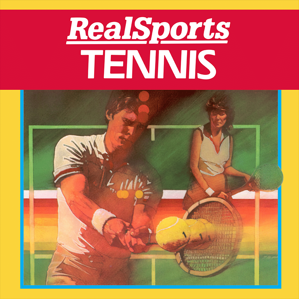Jeu Atari 2600 realsports tennis complet - Jeux vidéo