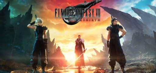 Final Fantasy VII Rebirth game banner - find out where to play in the cloud