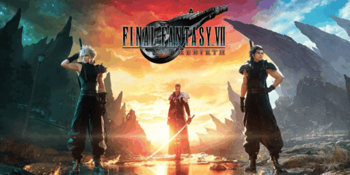 Final Fantasy VII Rebirth game banner - find out where to play in the cloud
