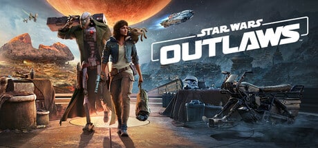 Star Wars Outlaws game banner - find out how to play with cloud gaming