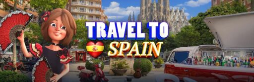 Travel to Spain game banner