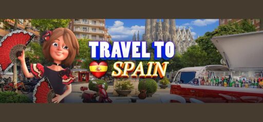 Travel to Spain game banner - find out where to play in the cloud
