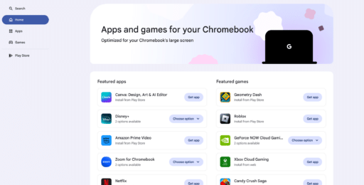Chrome OS App Store Capture