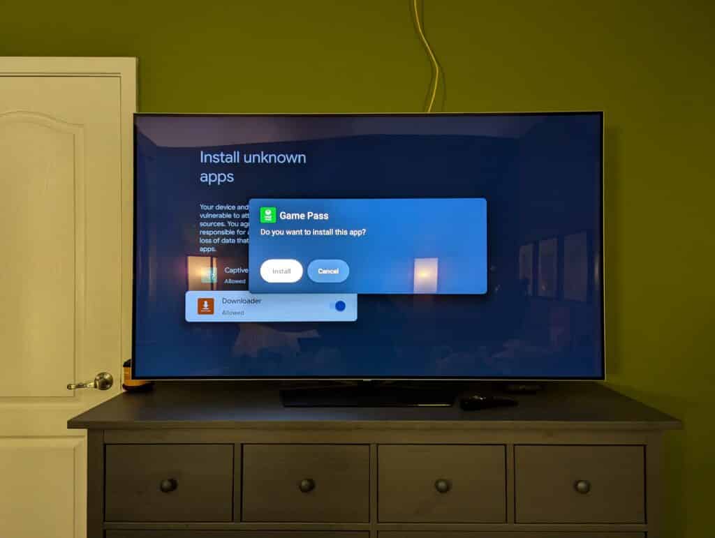 Allow Game Pass App to Install and Android TV