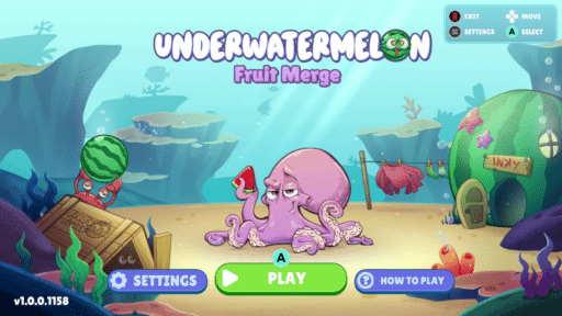Underwatermelon Fruit Merge game banner