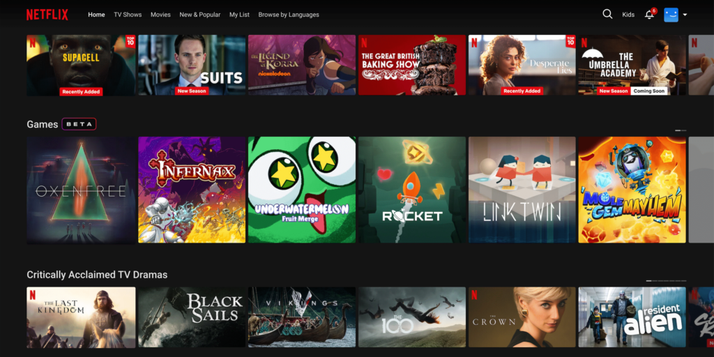 Netflix Games Screenshot