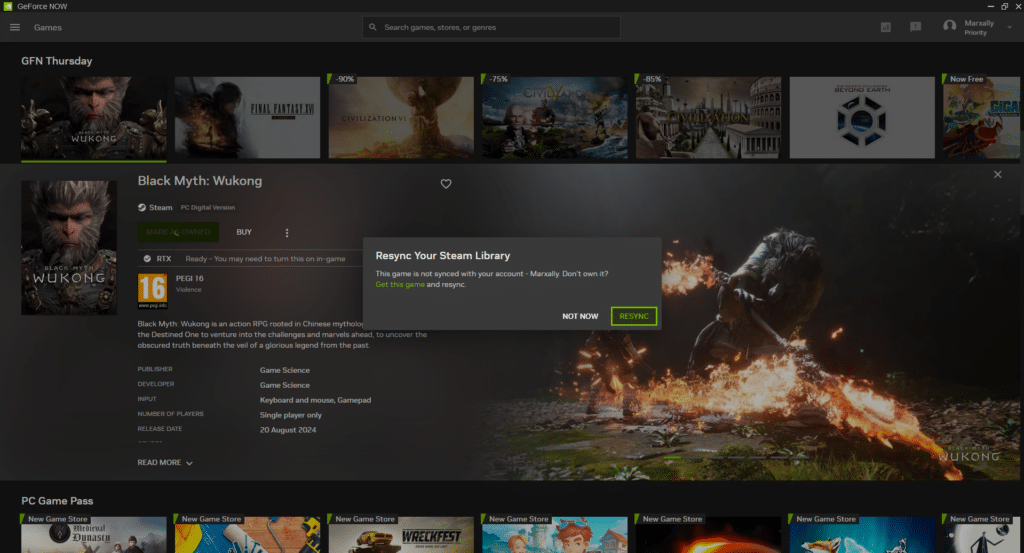 Syncing Your Steam Library