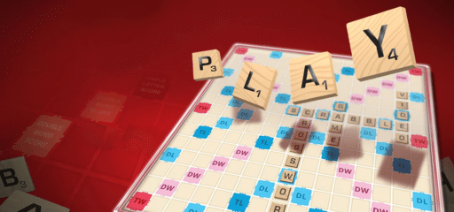 Scrabble game banner for cloud gaming