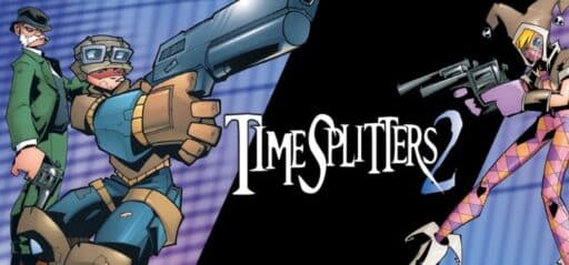 TimeSplitters 2 game banner - find out where to play in the cloud