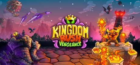 Kingdom Rush Vengeance - Tower Defense game banner - find out how to play with cloud gaming