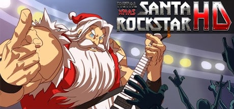 Santa Rockstar game banner