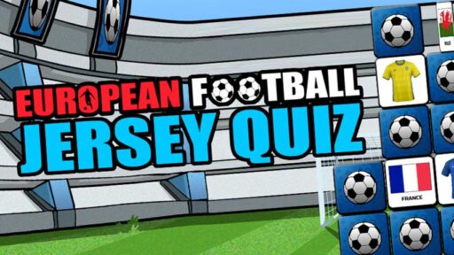 European Football Jersey Quiz game banner - find out how to play with cloud gaming