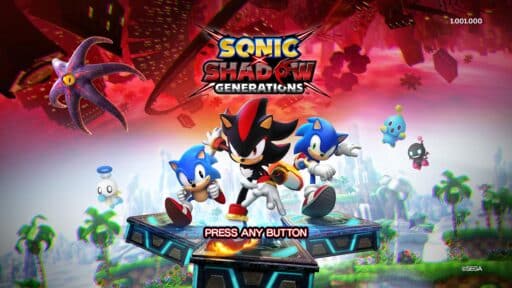 Sonic X Shadow Generations Game Banner