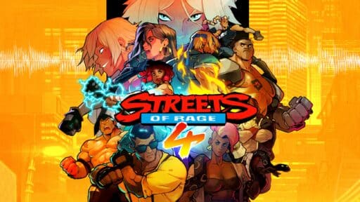 The game cover for Streets of Rage 4, featuring dynamic action poses from various characters against a vivid city backdrop, captures the essence of urban chaos and excitement.