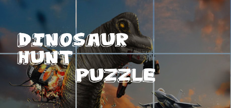 Dinosaur Hunt Puzzle game banner - find out how to play with cloud gaming