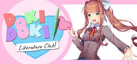 Doki Doki Literature Club! game banner - find out how to play with cloud gaming