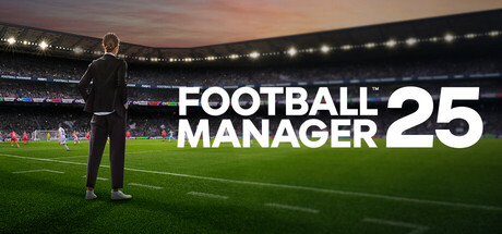 Football Manager 25 game banner - find where to play in the cloud