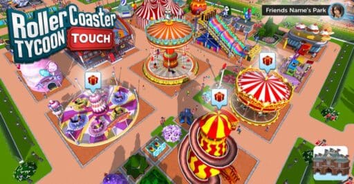 screenshot of Rollercoaster Tycoon Touch