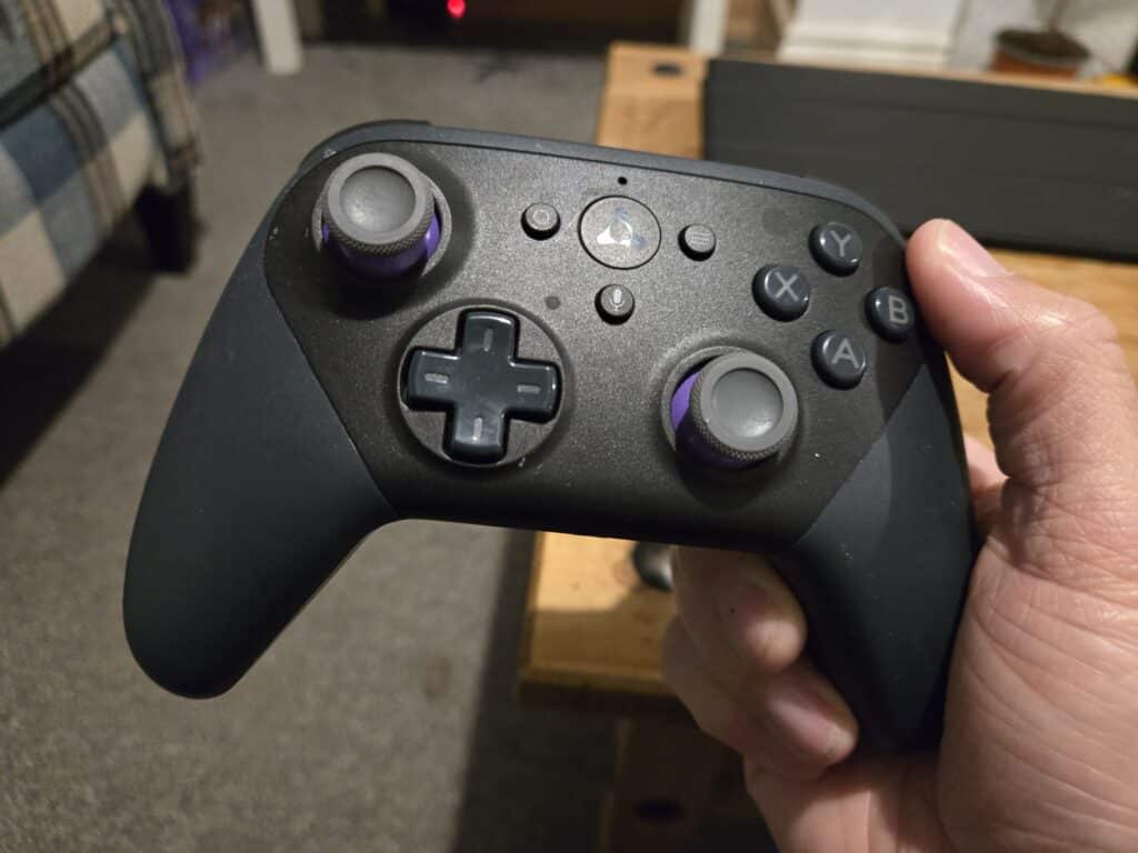 Amazon Luna controller in hand