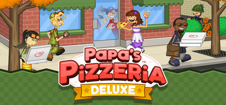 Papa's Pizzeria Deluxe game banner