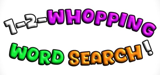 1-2-Whopping Word Search! game banner - find where to play in the cloud
