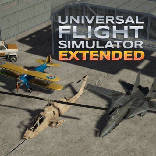 Universal Flight Simulator game banner - find out how to play with cloud gaming