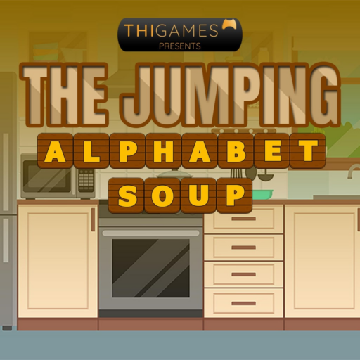 The Jumping Alphabet Soup game banner - find out how to play with cloud gaming