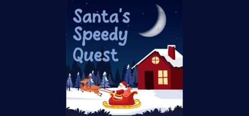 Santa's Speedy Quest game banner - find where to play in the cloud