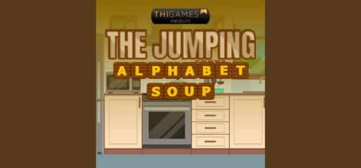 The Jumping Alphabet Soup game banner - find where to play in the cloud