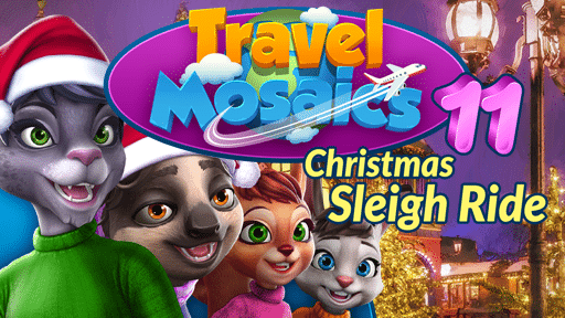 Travel Mosaics 11: Christmas Sleigh Ride game banner - find where to play in the cloud